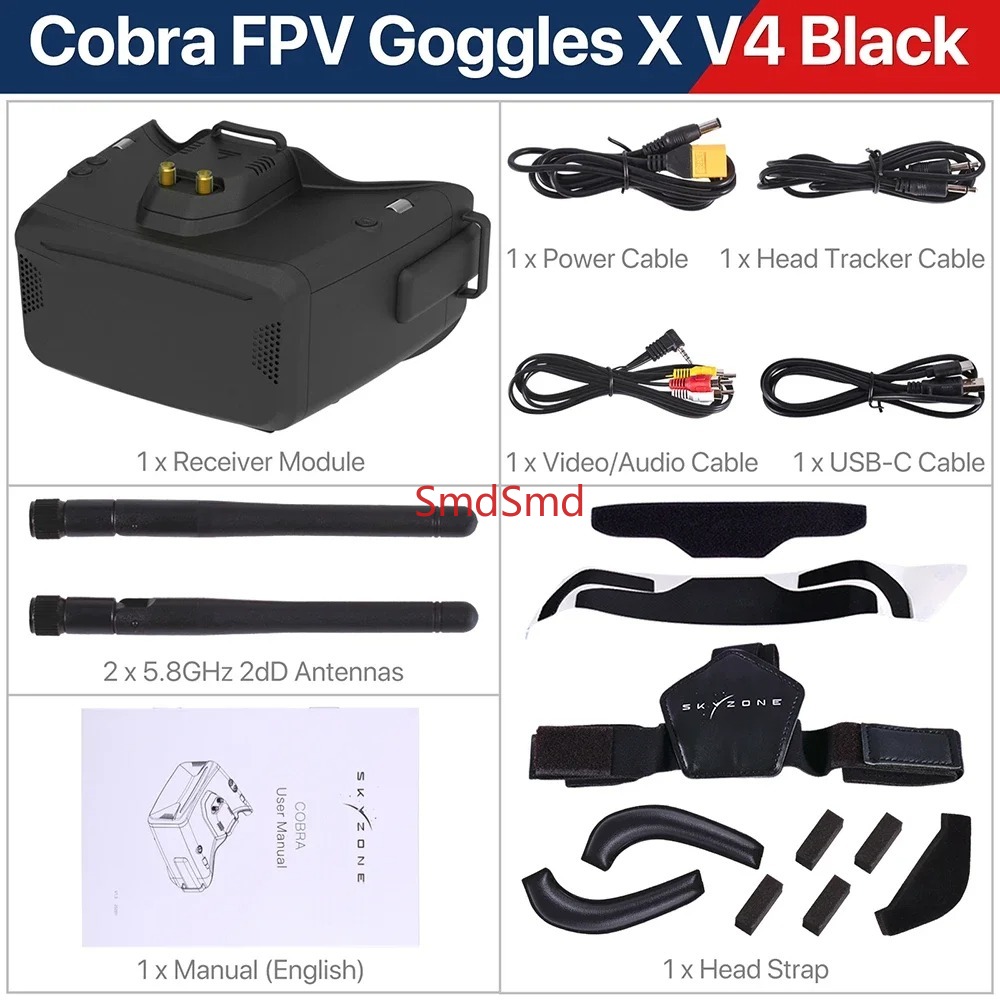 Cobra SD X V4 FPV Video Goggle - Drone Racing Goggles review and price